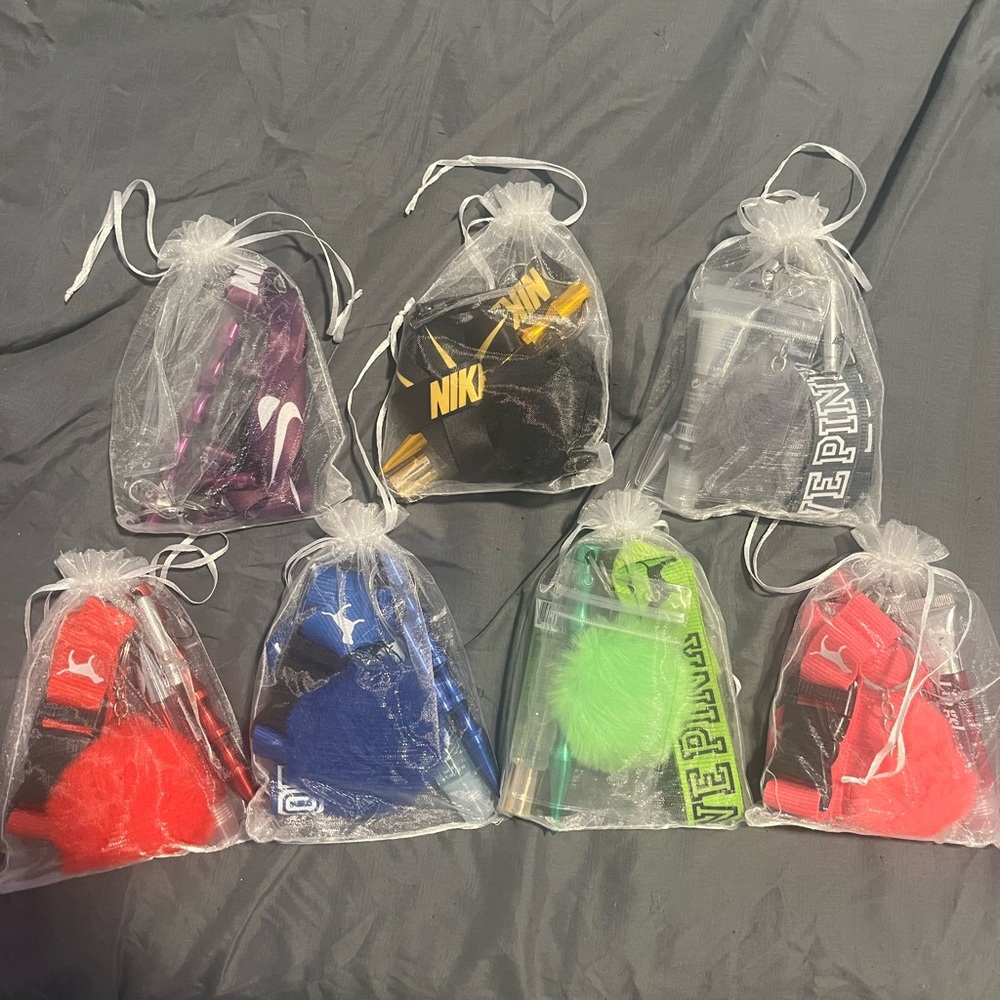 nike/pink self defense keychains